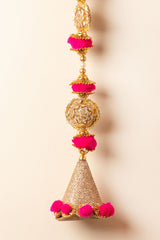 Golden and Pink Latkan Toran for Door