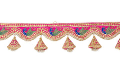 Multi Color Handmade Gota Patti Peacock Toran