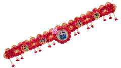 Decorative Red Floral Shrinath ji Bandarwal Toran