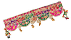 Multi Circle Handmade Half Circle Gota Patti Door Toran