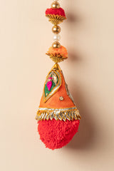 Handcrafted Orange & Red Latkan Toran