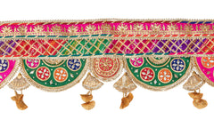 Multi Circle Handmade Half Circle Gota Patti Door Toran