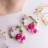 Floral Maang Tikka and Earrings