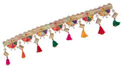 Multi Color Handmade Gota Patti Peacock Thread Tassel Bandarwal