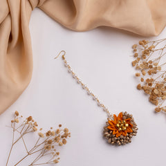 Handmade Orange Flower Jewelry