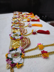 White Flower Door Hanging Bandarwal