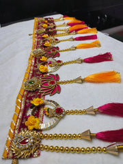 Traditional Gota Floral Door Toran