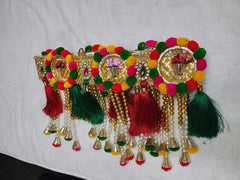 Colorful Pom Pom Lotus Toran
