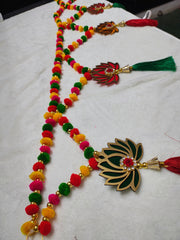 Colorful Pom Pom Gota Door Toran