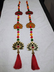 Colorful Lotus Hanging Latkans