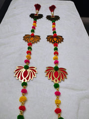 Colorful Lotus Hanging Latkans