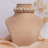 Handmade Shell and Pearl Jewelry Set for Navaratri