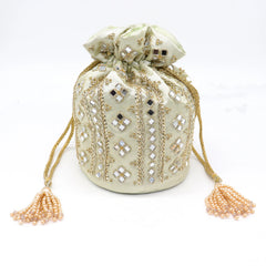 Zardosi Mirror Work Embroidered Beautiful Bridesmaid Wedding Purse