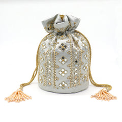 Zardosi Mirror Work Embroidered Beautiful Bridesmaid Wedding Purse