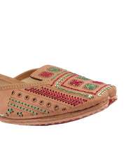 Women's Handmade Vibrant Leather Juttis