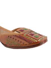 Handmade Colorful Leather Juttis For Women's