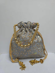 Handmade Traditional Potli Made Of Silk