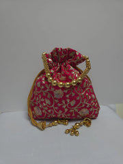 Handmade Traditional Potli Made Of Silk