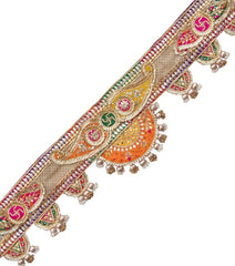 Exclusive Orange Handmade Gota Patti Bandarwal