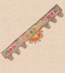 Exclusive Orange Handmade Gota Patti Bandarwal