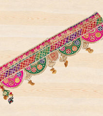 Multi Circle Handmade Half Circle Gota Patti Door Toran