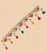 Multi Color Handmade Gota Patti Peacock Thread Tassel Bandarwal