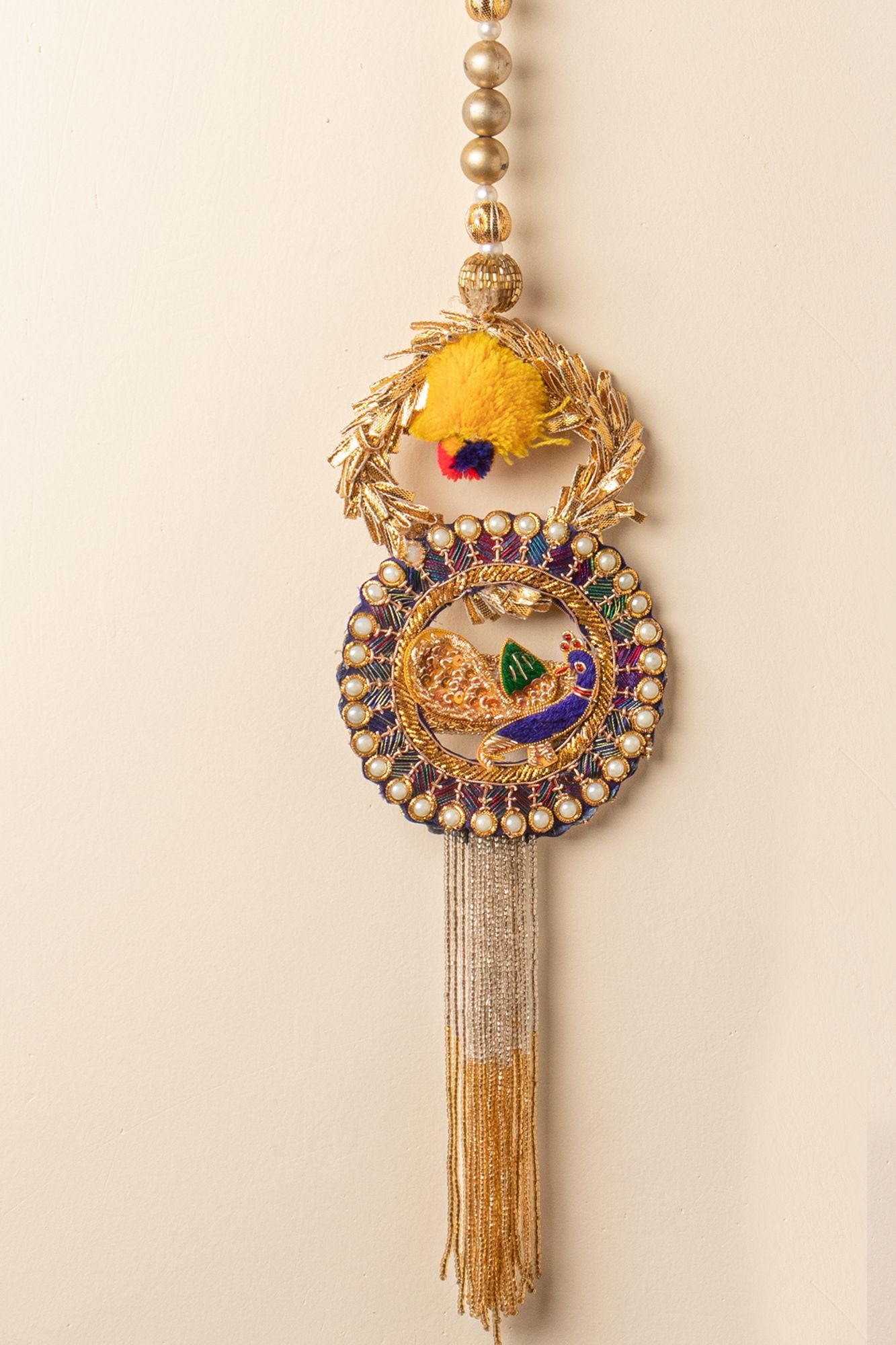 raditional Peacock Latkan Door Hanging