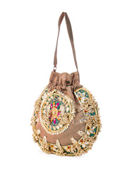 Designer Embroidered Potli Bag – Handcrafted Ethnic Purse
