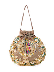 Designer Embroidered Potli Bag – Handcrafted Ethnic Purse