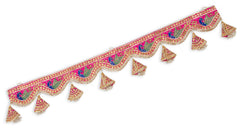 Multi Color Handmade Gota Patti Peacock Toran