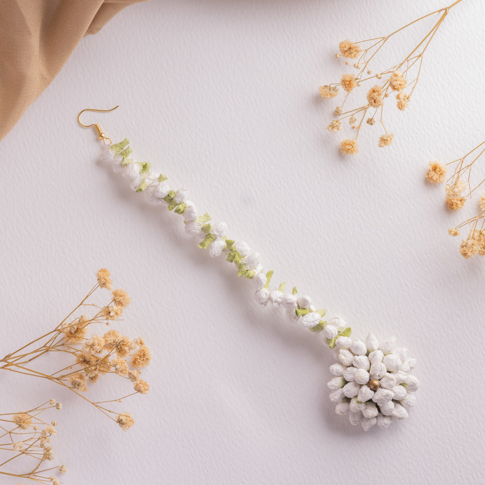 Handmade White Mogra Flower Jewelry