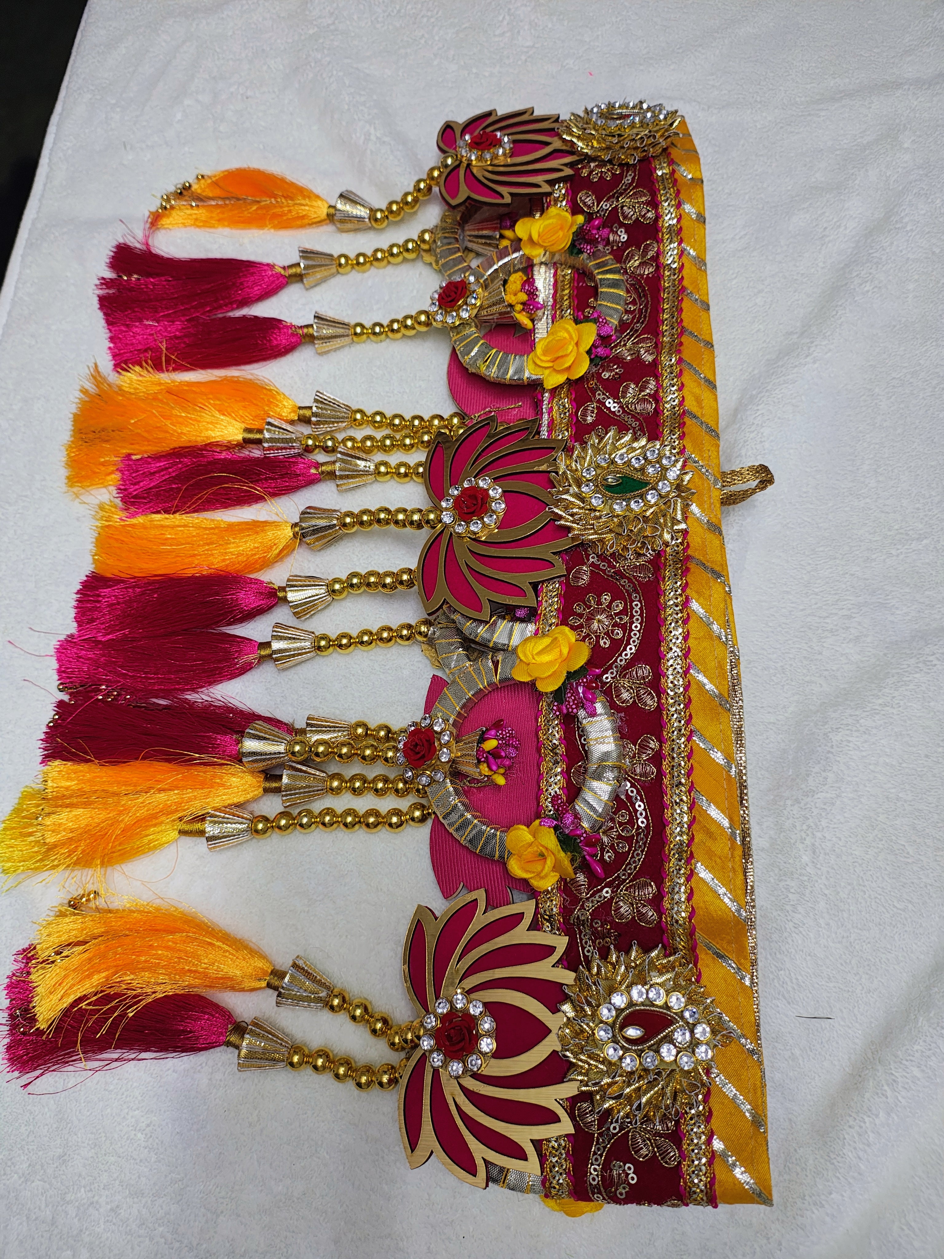 Traditional Gota Floral Door Toran