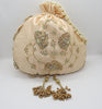 French Knot Women's Zardosi Sequin Embroidered Handbag