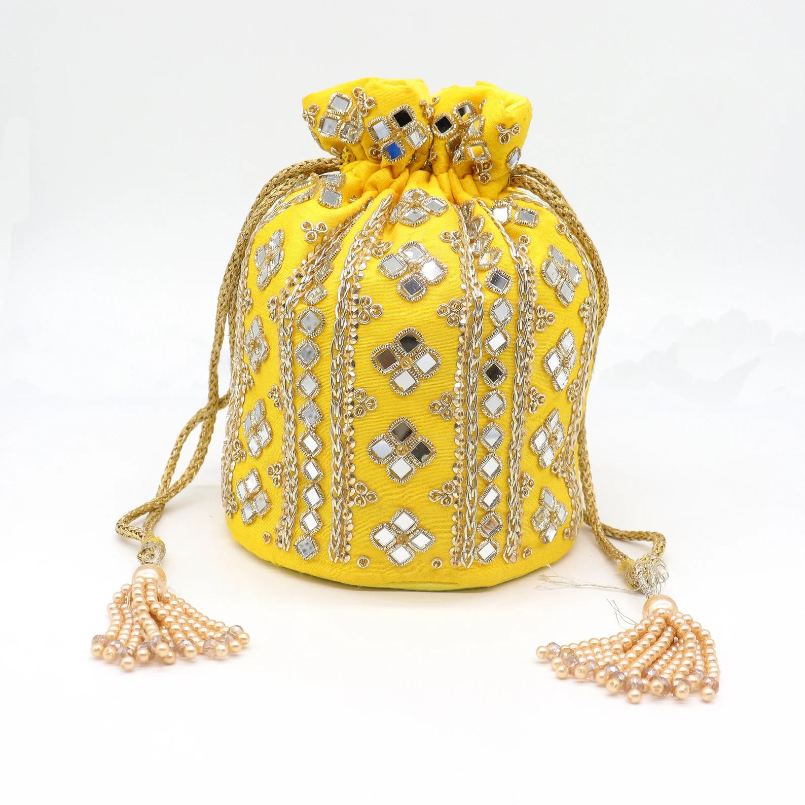 Zardosi Mirror Work Embroidered Beautiful Bridesmaid Wedding Purse