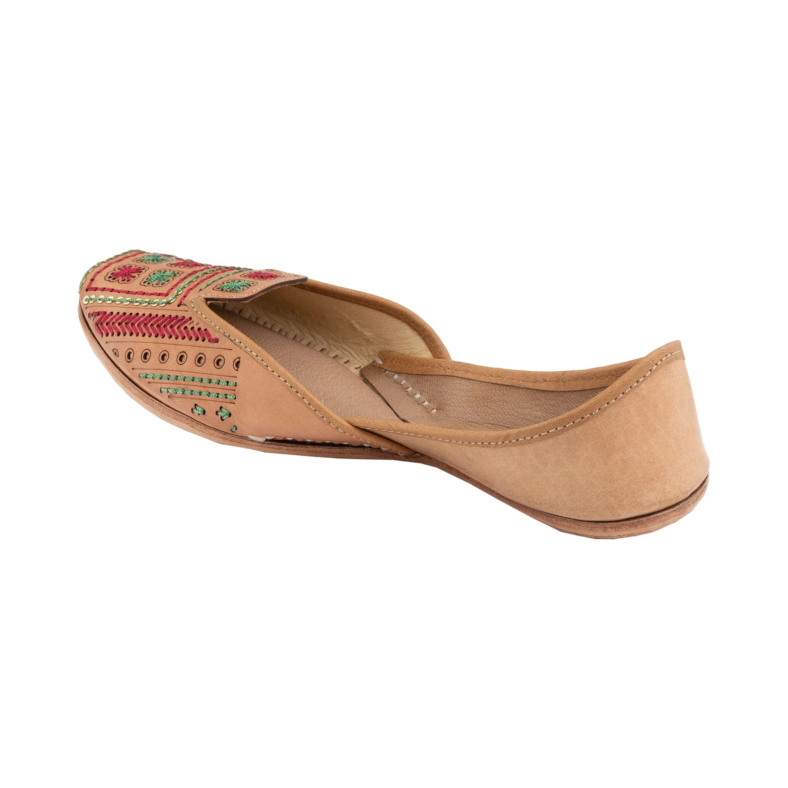 Women's Handmade Vibrant Leather Juttis