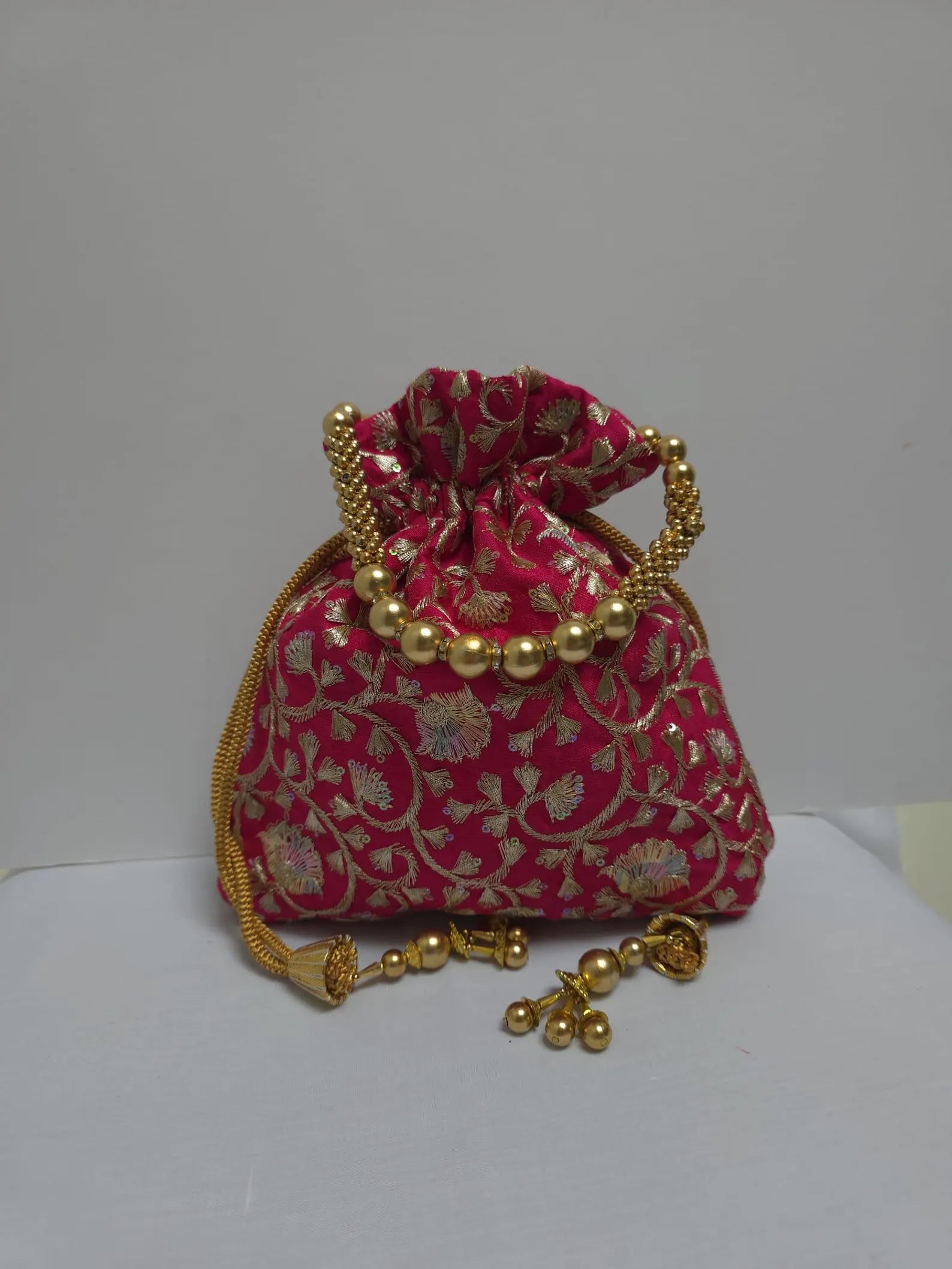 Handmade Traditional Potli Made Of Silk