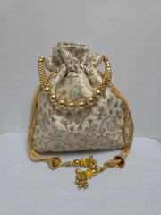 Handmade Traditional Potli Made Of Silk