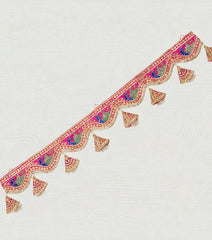 Multi Color Handmade Gota Patti Peacock Toran