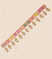 Multi Color Circle Handmade Gota Patti Bandarwal