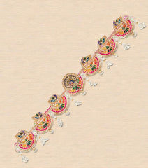 Traditional Handmade Gota Patti Peacock Bandarwal