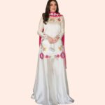 Floral Embroidered Kurta Palazzo Set with Pink Dupatta